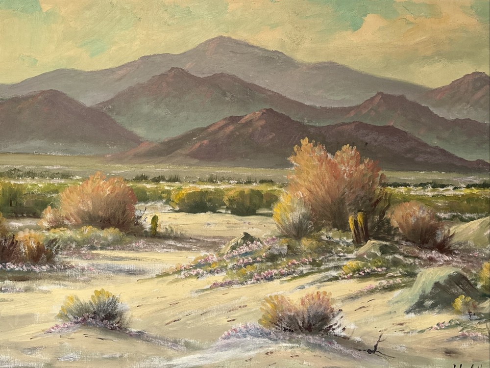 Antique Palm Springs Painting California Desert Finest Large John Anthony Conner