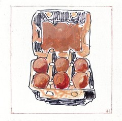 Hand Painted Impressionist Eggs 12×12 Wood Panel Acrylic Decor, Holly Hammond