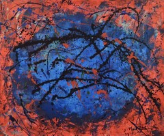 Jackson Pollack style ￼painting￼ 72” X 60”Acrylic, Abstract,POP,XL,Modern,Landsc