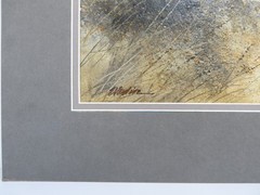 WATERCOLOR PAINTING OF UTAH WILDERNESS SCENE BY AMERICAN ARTIST ERNIE VERDINE
