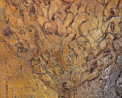 Tina Andrews 2012 Abstract Painting MOUNTAIN GLYPHS 18x24X1.5 (Actress Artist)