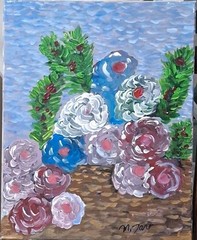 Before The Bouquet, Acrylic Painting – 16×20 Hand Painted Artwork on Canvas
