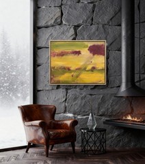 Storm Landscape Impression 11×14 ABSTRACT IMPRESSIONISM Original Signed