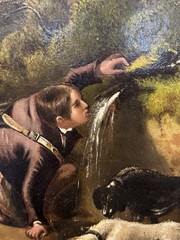Original Oil Painting By Edward Landseer, Ca. 1870, Oil on Canvas