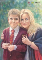 Custom Portrait From Photo Real Oil Painting On Canvas Hand Painted Family Gift