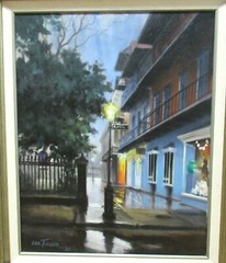 LEE TUCKER NEW ORLEANS ROYAL STREET SCENE ORIGINAL ACRYLIC ON CANVAS PAINTING