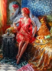 The dancer is in the harem Oil Painting Giclee Art Printed on canvas L2016
