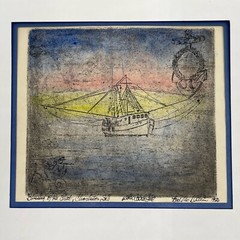1980 Blessing of The Fleet Charleston North Carolina Paint 14”x12”