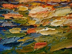 Sea Impasto Painting Original Art Impression Oil Painting 7.7 x 9.8 in