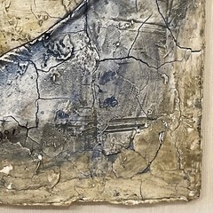 Ljubo Biro Mixed Media Impasto Painting Young Woman Mid Century Modern 1970s