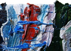 ORIGINAL OIL█PAINTING VINTAGE ART█SIGNED IMPRESSIONIST POP█ABSTRACT NATURE DECO