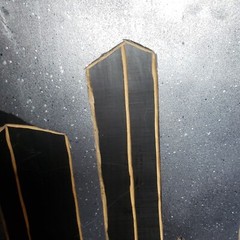 “Dremel City” Carved On Wood Painting