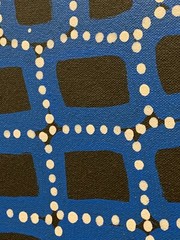 Walala Tjapaltjarri 💕Aboriginal Art 48cm x 46cm COA Supplied WT28F-1