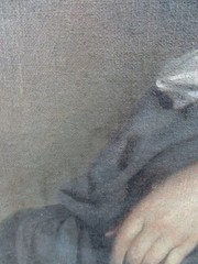 Masterful Painting Nude of a Woman Verso by a Great Impressionist Circa 1900
