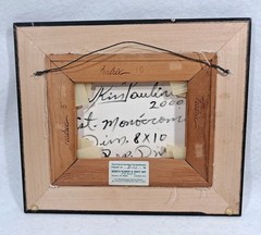 Vintage Fredrix framed We Kim Paulino signed oil painting culture