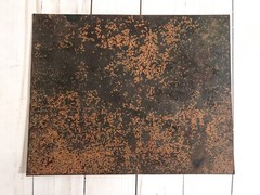 JEAN LUCEY ENAMEL ON COPPER PAINTING Siblings Children At Play County Landscape