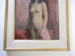 ANTIQUE PAINTING JULES RAUSCHERT WPA AMERICAN MASTER PORTRAIT PRETTY WOMAN Rare