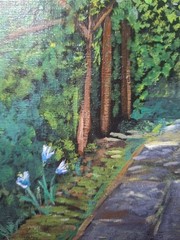 Orginal Misty Path 8×10 Stretched Canvas