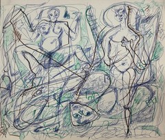 Rolph Scarlett (1889-1984) Ink and Gouache on Paper Abstract Modernist Painting