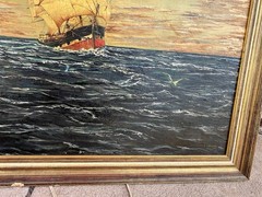 John D Banks 1906 Gorgeous Antique Framed Painting On Board Excellent Details