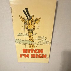 BlowByBeaux Bitch I’m High Giraffe Original Painting 1of1 artist out of Dallas