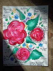 Petals Up Queen 9×12 Thick Watercolor Paper Original Art Abstract Expressionism