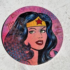 Frank Forte Lowbrow Pop Art Surrealism Original Art Vintage Wonder Woman #5