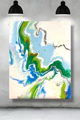 painting on canvas Flow of Serenity 20×16 Inches