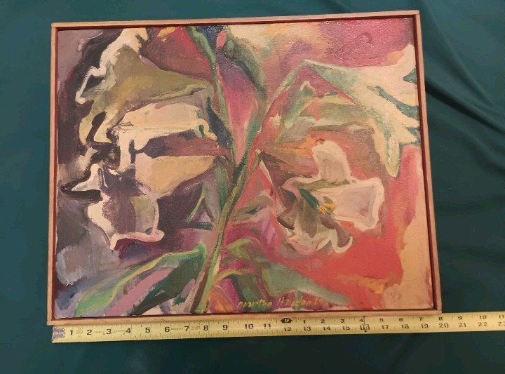 SIGNED MARTHA HAYDEN ABSTRACT OIL PAINTING ON CANVAS IMPRESSIONIST ORIGINAL