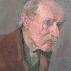 Painting man portrait portrait man with beard unsigned oil on canvas 20th century