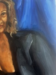ORIGINAL ART EXPRESSIONIST SERGIO ITALIAN SCHOOL BLONDE BRUNETTE MCM