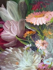 Basil G Hawkins Flowers Floral Oil Painting- Listed Artist- Beautiful