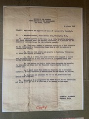 WWII letter US Army Dr. Jewish Surgeon; lost family Holocaust Hague, Neunkirchen
