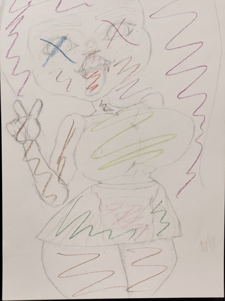 Circus of Horrors by MezzieNook Handmade Art On Paper 8×10