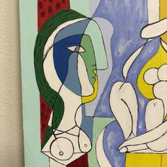 1931 Cubist Figurative Masterpiece „The Sculptor“ by Pablo Picasso Render