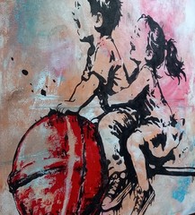 Original Painting Unique Signed Abstract Modern Art Painting Picture Art Banksy