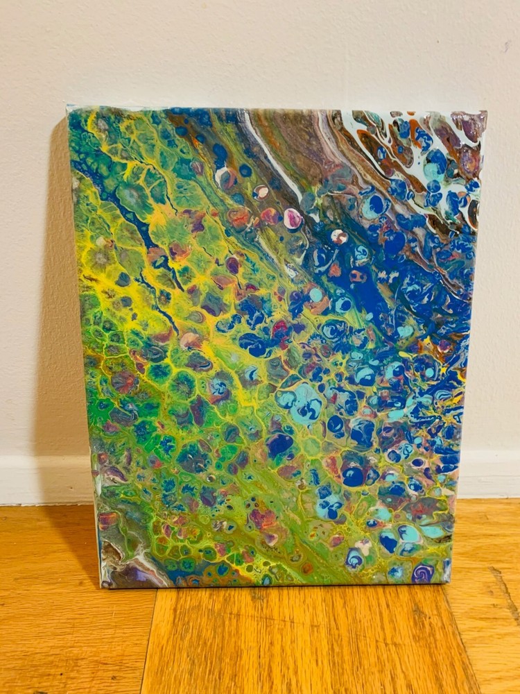 Nature Painting On Canvas – epoxy Finish – 11 X 14 Inches – Original
