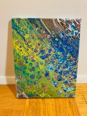 Nature Painting On Canvas – epoxy Finish – 11 X 14 Inches – Original