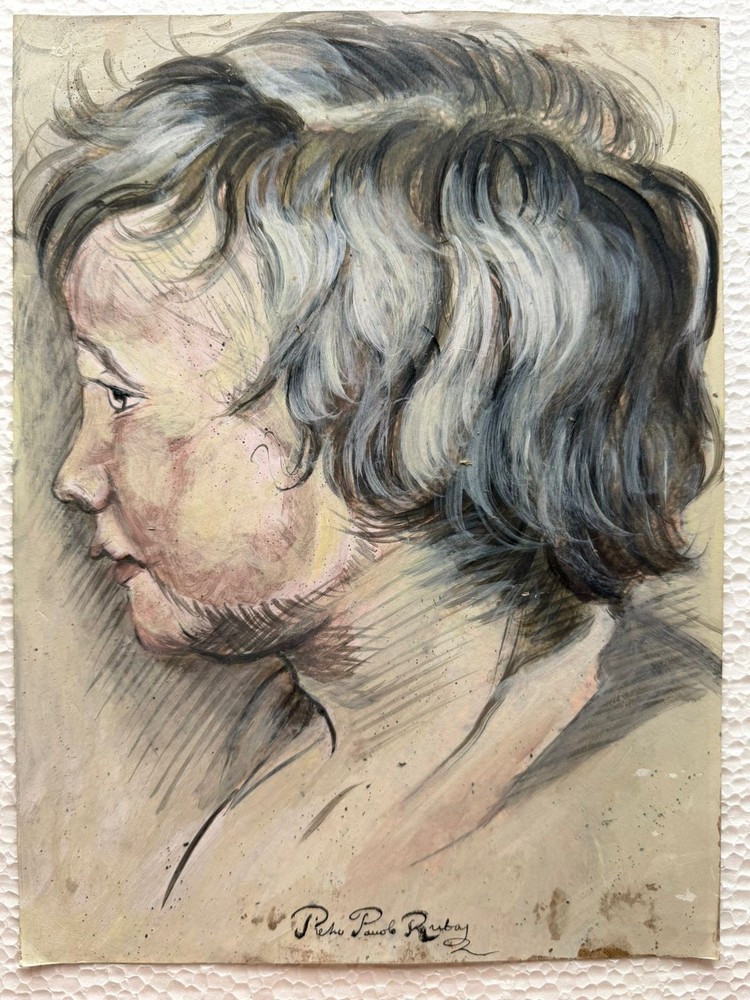 PETER PAUL RUBENS painting drawing on old paper signed stamped