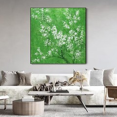Handmade Oil Painting Canvas Wall Art Decoration Modern Abstract Gentle Peach Bl