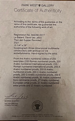 David Le Batard (LEBO) The Last Supper Revisited SOLD OUT ed, 3D Sculptograph