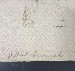 Rose Kleidman Watercolor Painting Hill St Tunnel c1950 Los Angeles CA