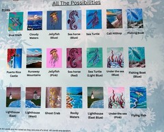 Ocean Theme Trade Art cards ACEO Original And Prints 1 Pack Of 5 Random 2.5×3.5
