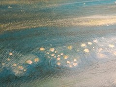 Jill (M.) Dodson „Moonlit Mist In The River Valley“ Unique Hand Textured Print