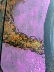 Wood Art, Tree Art, Scrap Wood Painting, 2 Piece Art, Girl Art, Tree Swing