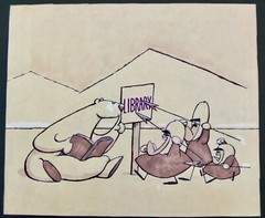 Andrew Stanton Pixar 1986 Original Ink And Paint Art For Somewhere In The Arctic