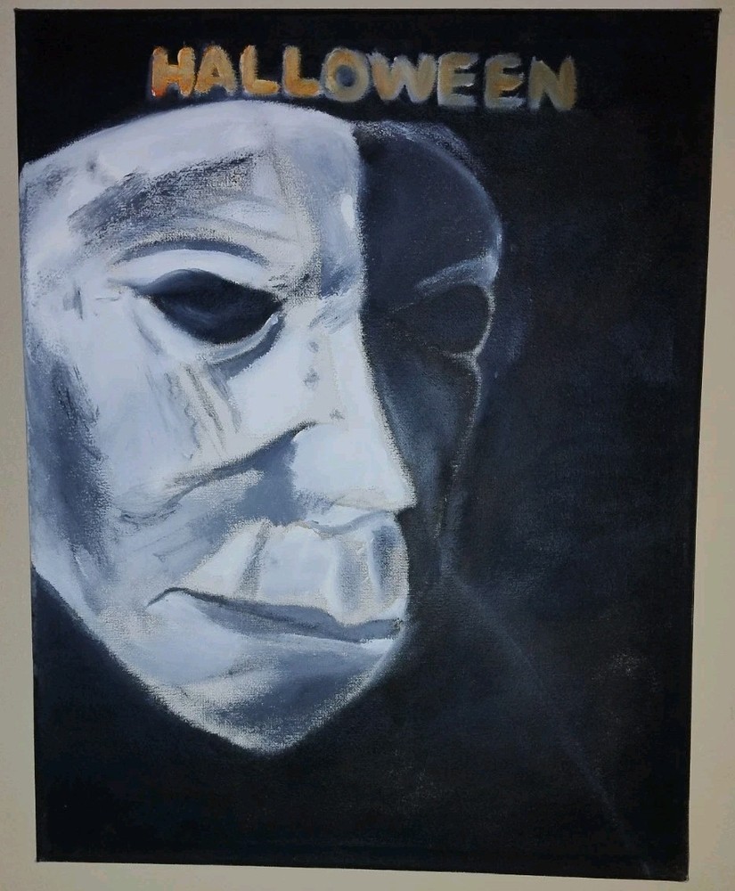 Halloween Painting Canvas Hand Painted Original Only One On Earth 20×16
