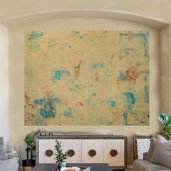 Mark Little Original Giant Canvas Painting 84”X62” (7 Foot) Abstract Modern XL