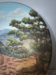 Lynn Phippen Original Signed Painting 10″ Round Western Art Prescott Arizona