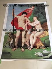 Venus and Adonis Artwork Hand Painted Quality Neoclassical Oil Painting Canvas